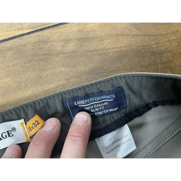 Tailor Vintage Canaan Slim Fit Pants Men's 38x32 Beige Performance Stretch - Picture 8 of 14